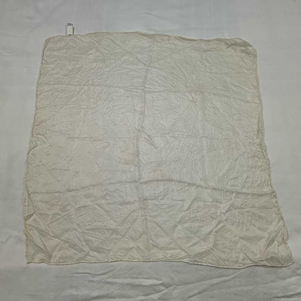 Sarah’s Silks Ivory 21x21 Pure Silk Play Scarf Waldorf Montessori